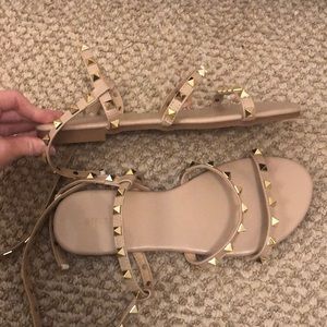 NWOT Studded Sandals